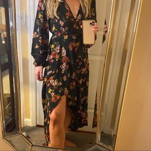 Floral high low dress